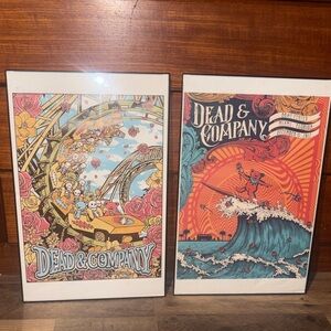 Dead & Company Framed Concert Posters Wall Art New York & Miami Show Flyers